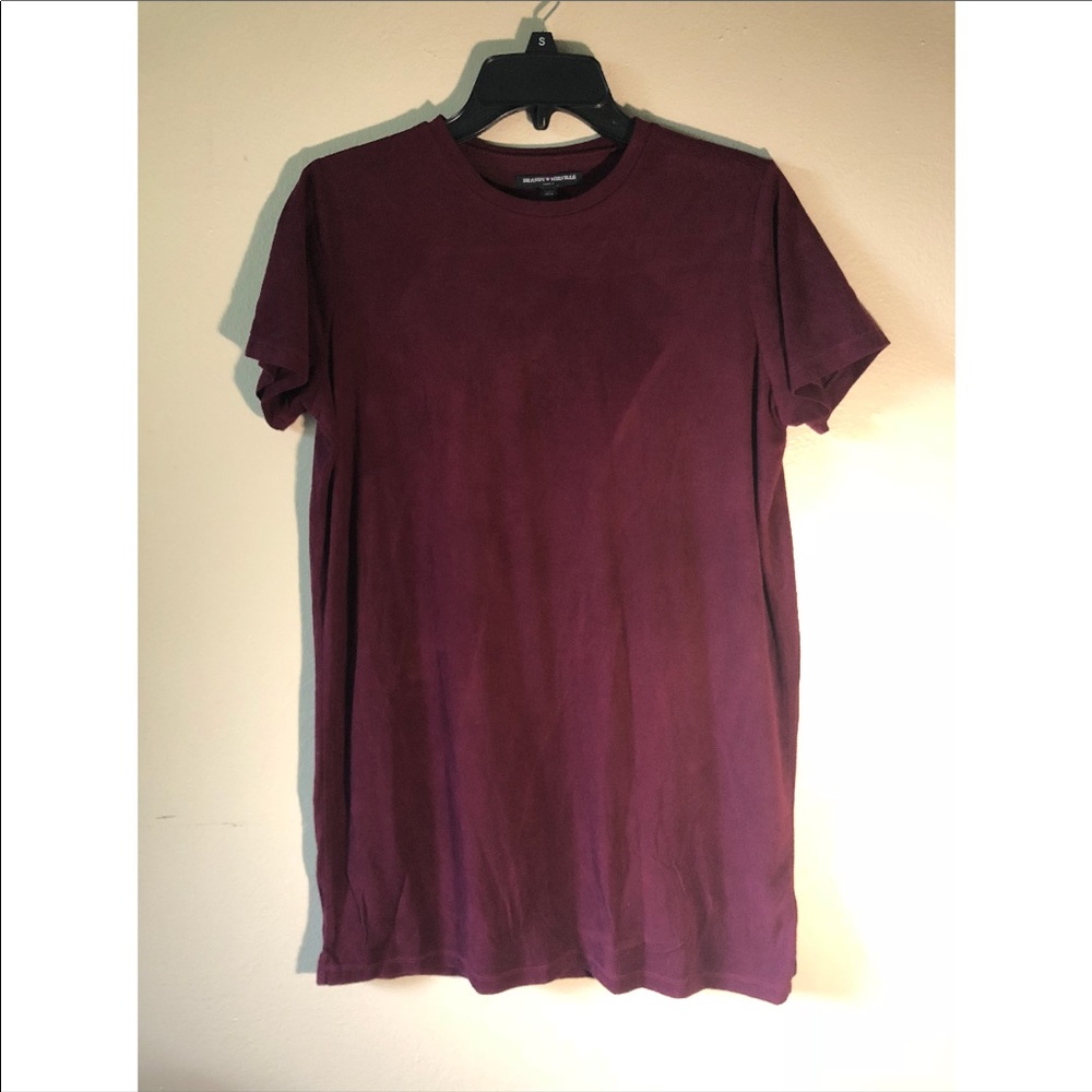 NWOT Brandy Melville Suede T-shirt Dress One Size